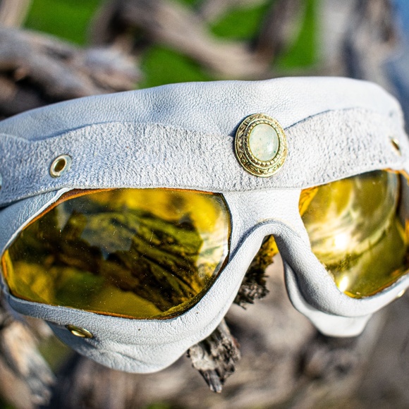 Leather Goggles, Burning Man, Steam Punk - Picture 1 of 8